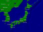 Japan Städte + Grenzen 1600x1200